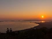 サロマ湖展望台からの朝日